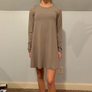 long sleeve tee shirt dress